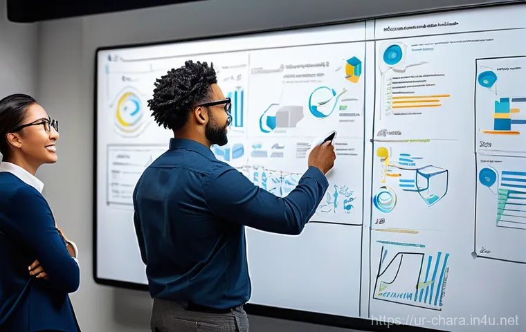 캐릭터디자인 프로젝트 관리 기본 원칙 - **Prompt for "Clear Objectives and Planning"**:
"A diverse team of professional character design...