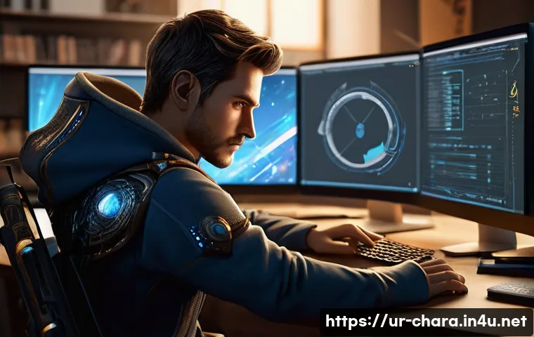 캐릭터디자인 자격증 취득 후 진로 선택 방법 - **A highly focused male character designer, in his late 20s with short, neatly styled hair, dressed ...