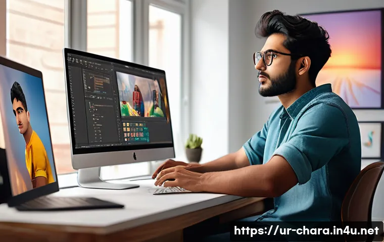 캐릭터디자인 자격증 연봉 기대치 - A professional character designer workspace scene set in a modern Pakistani studio, featuring a youn...