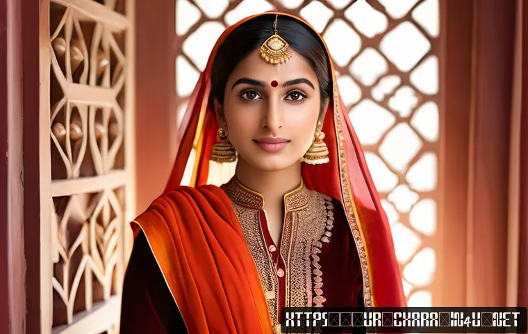캐릭터디자인 자격증 필기 시험 준비 전략 - A unique character design of a young South Asian woman in her early 20s, wearing modest traditional ...