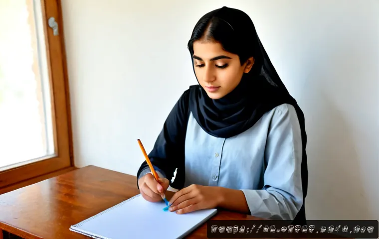 Home 30 캐릭터디자인 실기 시험 준비를 위한 주요 팁 - Photorealistic character design practical exam preparation scene in a bright Pakistani art studio, f...
